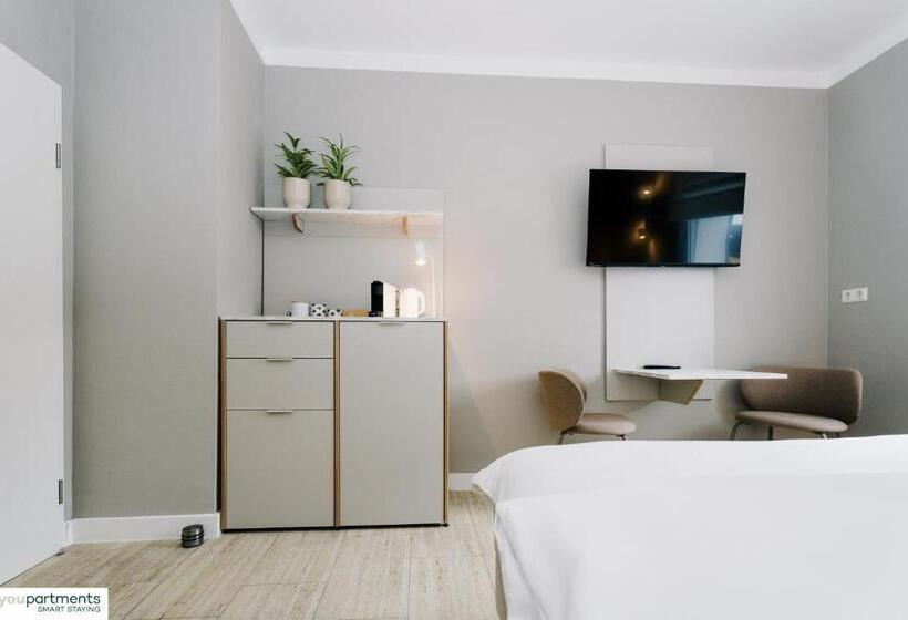 스탠다드 스튜디오 킹침대, Youpartments Zentrale Micro Apartments