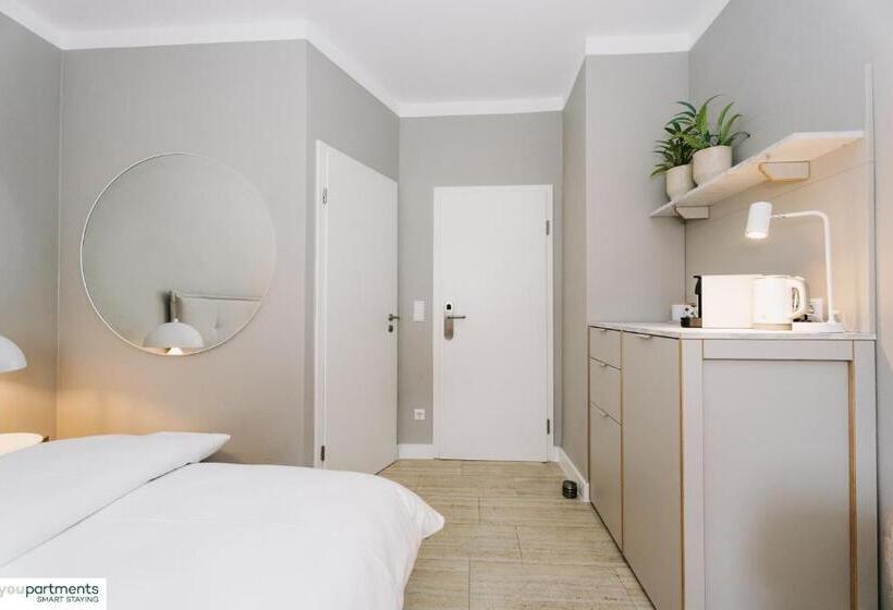 스탠다드 스튜디오 킹침대, Youpartments Zentrale Micro Apartments