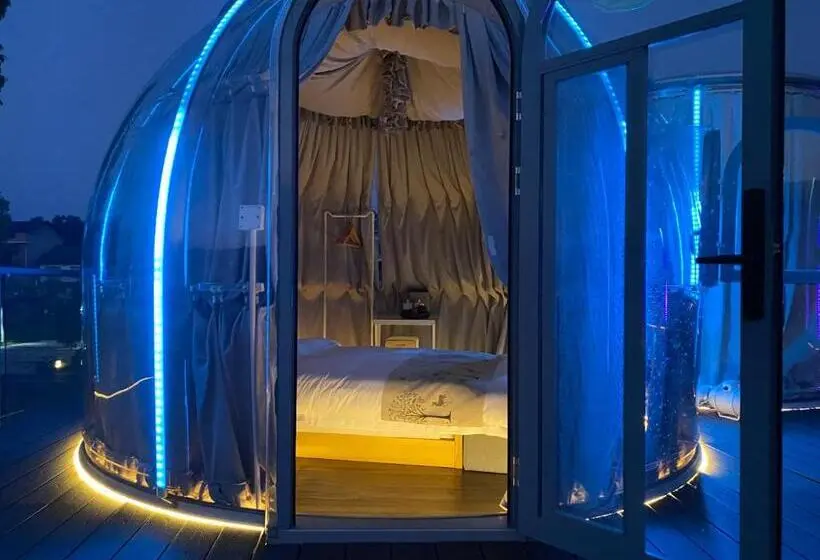テラス付きシングルルーム, Zhangjiajie Cliff Flower Rv Tent