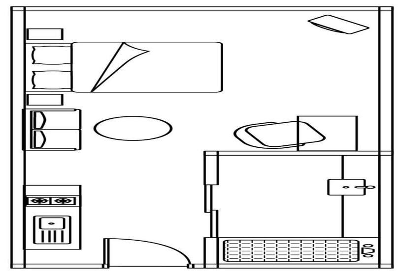 סטודיו פרמיום, Oakwood Hotel & Apartments Grand Batam