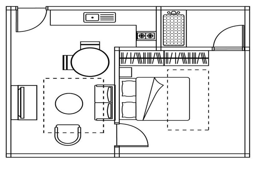 דירת אקזקיוטיב, חדר שינה 1, Oakwood Hotel & Apartments Grand Batam