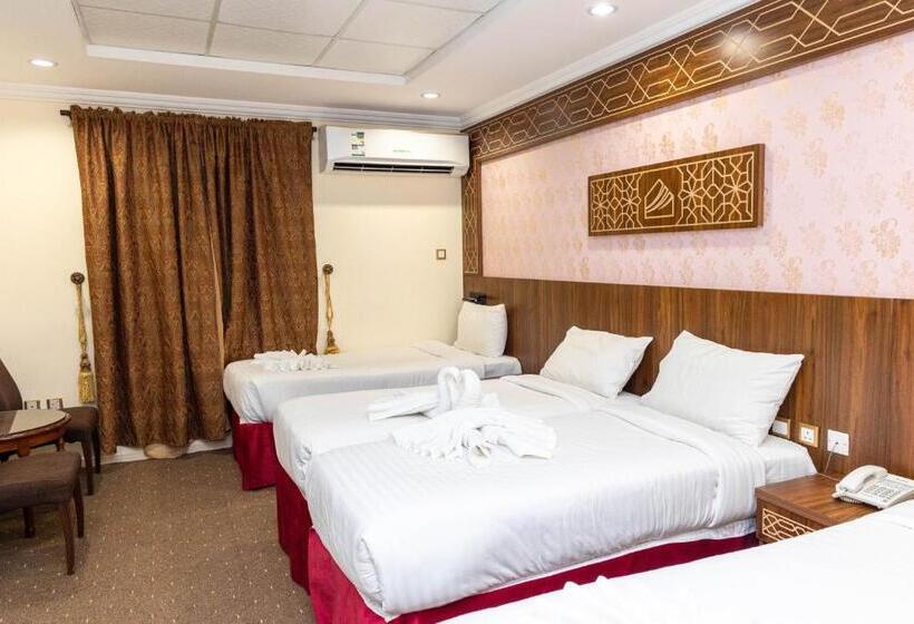 スタンダード4人部屋, Mahd Al Resala 1 Hotel فندق مهد الرسالة 1