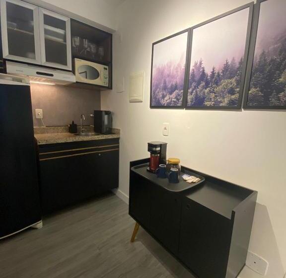 带1个卧室的豪华公寓, Apartamento Moderno E Aconchegante Com Vista Para A Esplanada