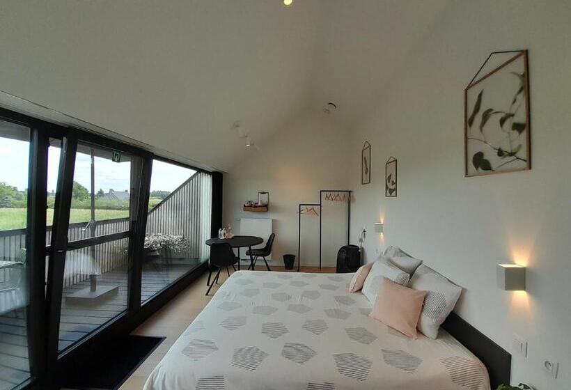 غرفة قياسية مزوَّدة بتراس, B&b De Stuifduinen