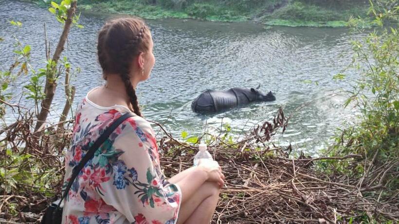اتاق استاندارد با بالکن, Rhino Land, Sauraha