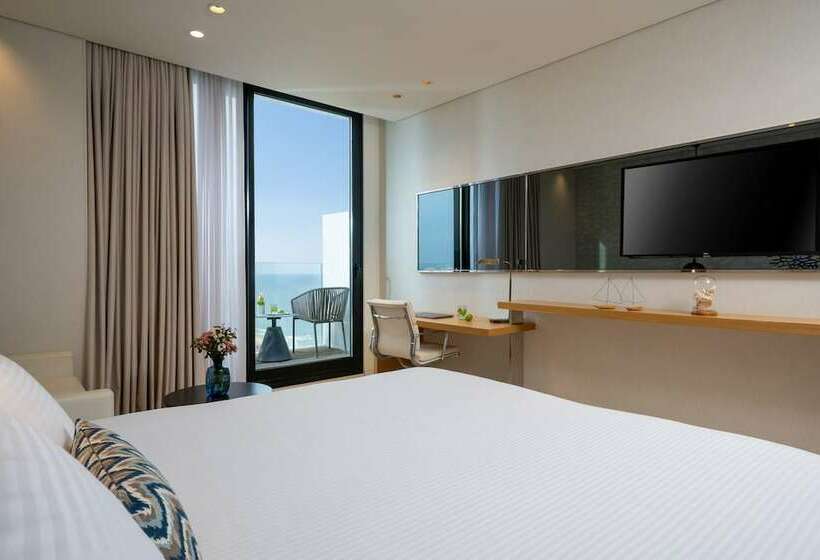 Deluxe-huone Merinäkymä Parveke, Vert Lagoon Netanya By Afi Hotels