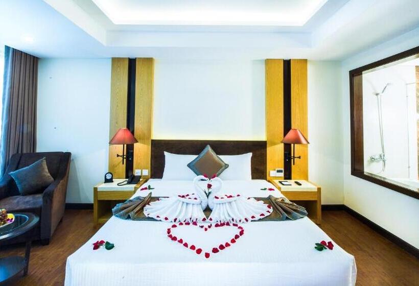 اتاق دلوکس با تخت کینگ و چشمانداز شهر, Muong Thanh Luxury Da Nang