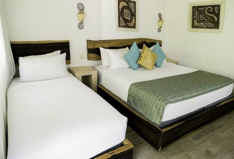 庭の見えるジュニアスイート, Villa Las Estrellas Tulum  Located At The Party Zone