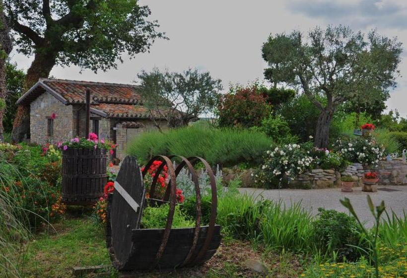 标准工作室带泳池景, Casale Il Cerqueto