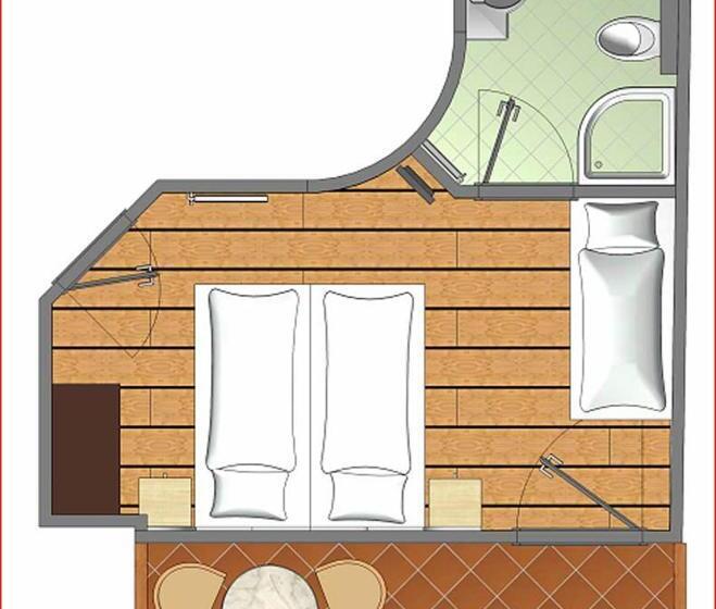 标准间带阳台, Salvanel