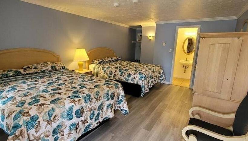 חדר סטנדרט שתי מיטות זוגיות, Tallwood Motel Wells