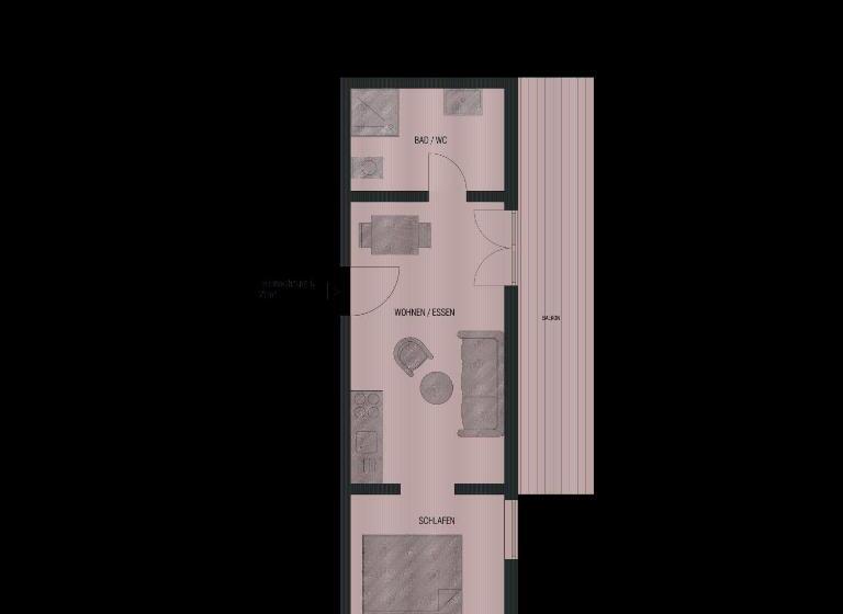 דירה בת חדר שינה 1 עם מרפסת, Villa Desiree   Hotel Garni   Adults Only