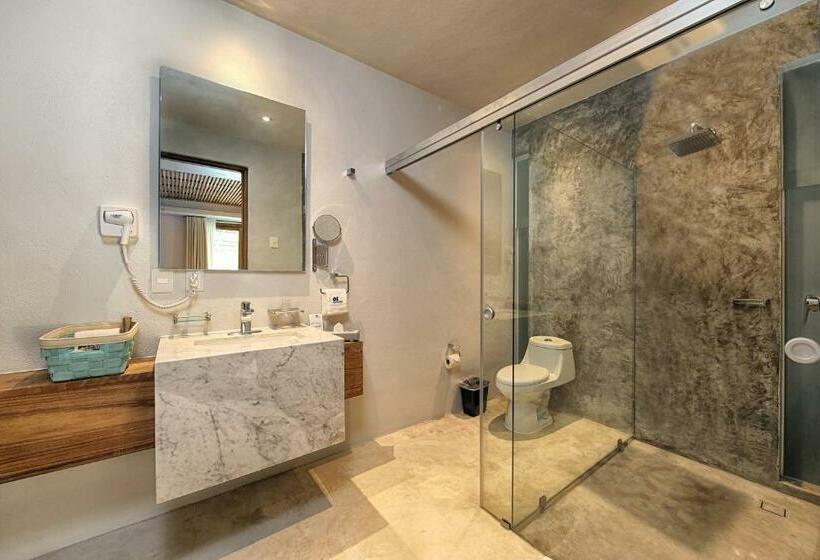 חדר דחוקס עם מיטת קינג, Mboutique Hotel Sayulita