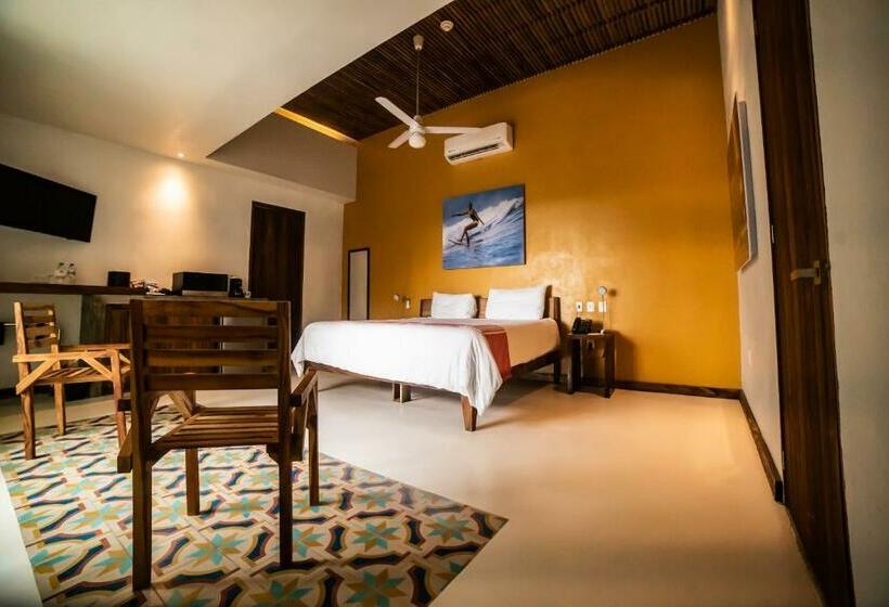 חדר דחוקס עם מיטת קינג, Mboutique Hotel Sayulita