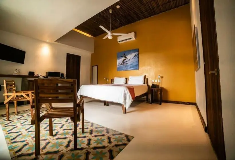キングサイズベッドのデラックスルーム, Mboutique Hotel Sayulita