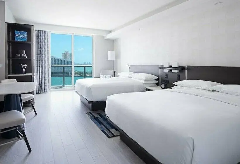 2ダブルベッドのスタンダードルーム, Hyatt Centric Brickell Miami