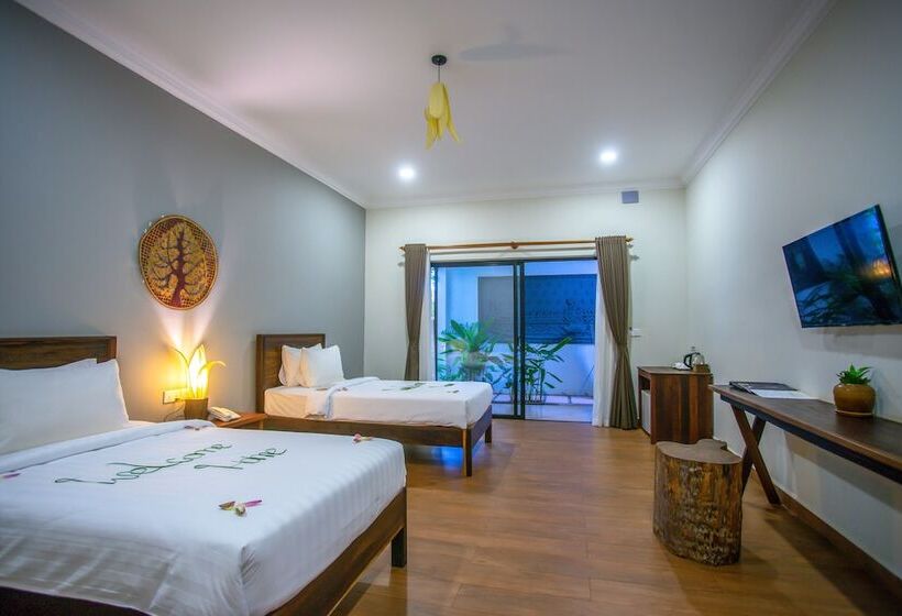 Habitació Deluxe Vista Piscina, Gz Angkor Boutique