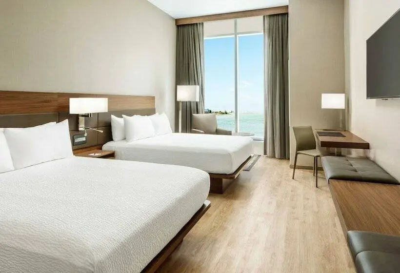 اتاق استاندارد با 2 تخت دوبل, Ac Hotel By Marriott San Francisco Airport/oyster Point Waterfront