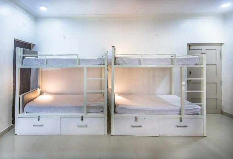 共用房间的床, Moustache Goa Cowork Hostel