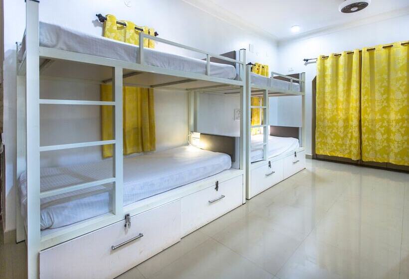 共用房间的床, Moustache Goa Cowork Hostel