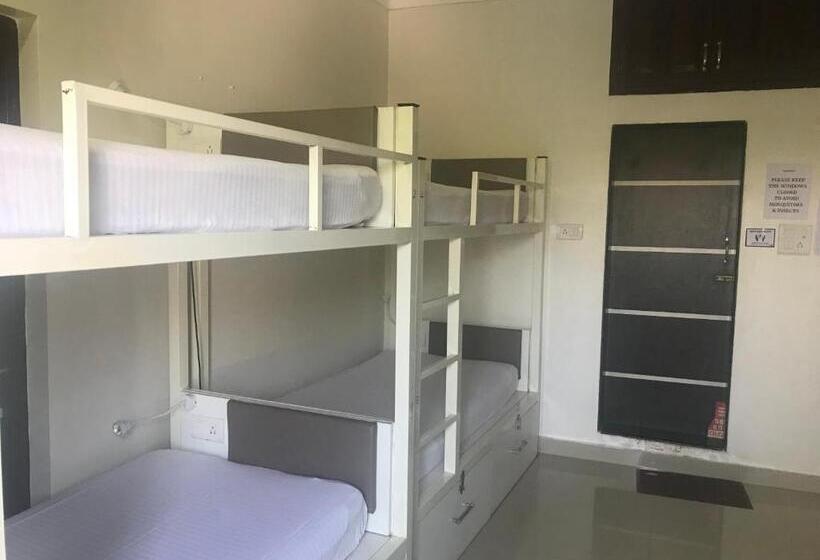Кровать в Общей Комнате, Moustache Goa Cowork Hostel