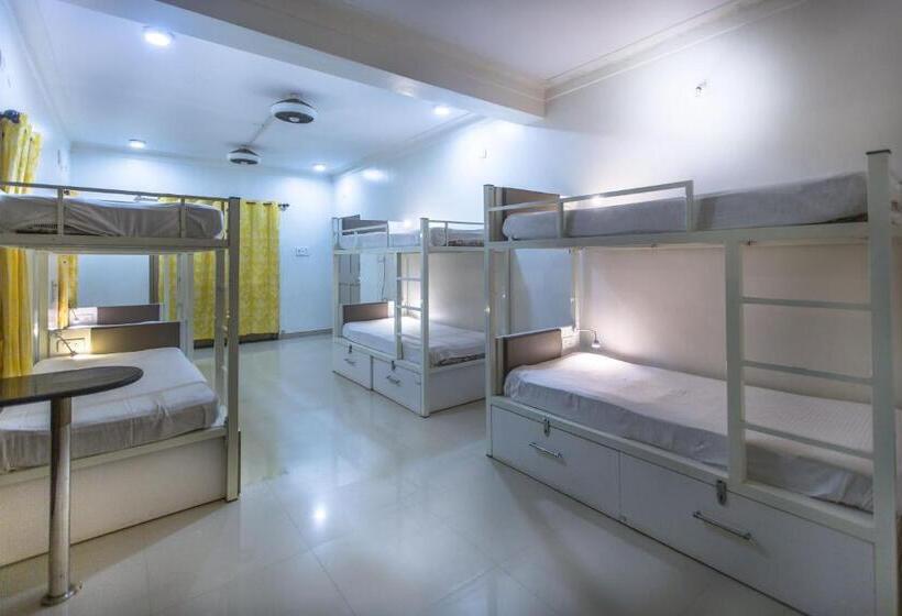 共用房间的床, Moustache Goa Cowork Hostel