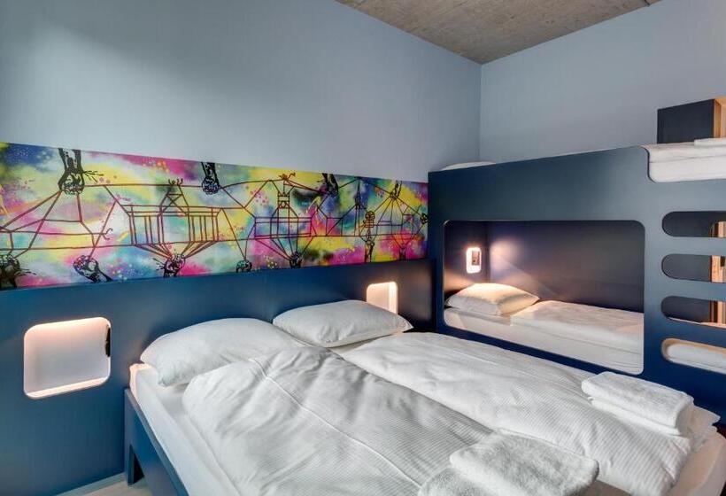 غرفة قياسية رباعية, Meininger Hotel Berlin East Side Gallery