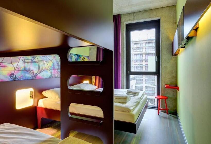 غرفة قياسية رباعية, Meininger Hotel Berlin East Side Gallery