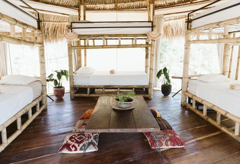 共用房间的床, Dreamsea Surf Resort Nicaragua