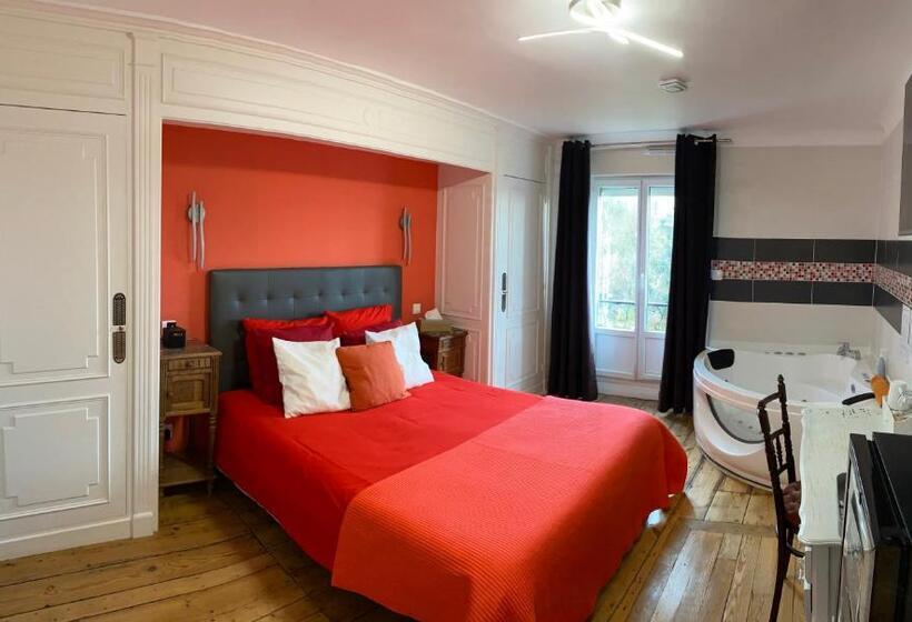 带大床的标准间, Chambres D Hôtes Au Coin Du Spa