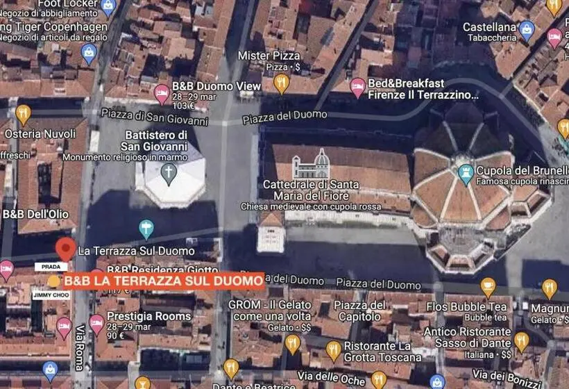 اتاق لوکس, B&b La Terrazza Sul Duomo