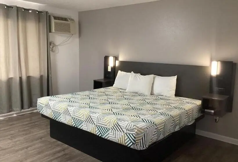 キングサイズベッドのスタンダードルーム, Motel 6 Selma, Ca