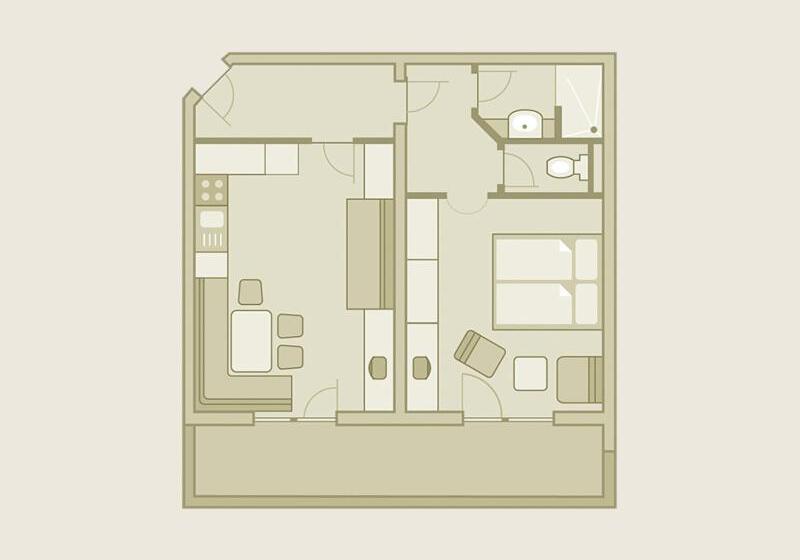 شقة غرفة واحدة, Altachhof Hotel Und Ferienanlage