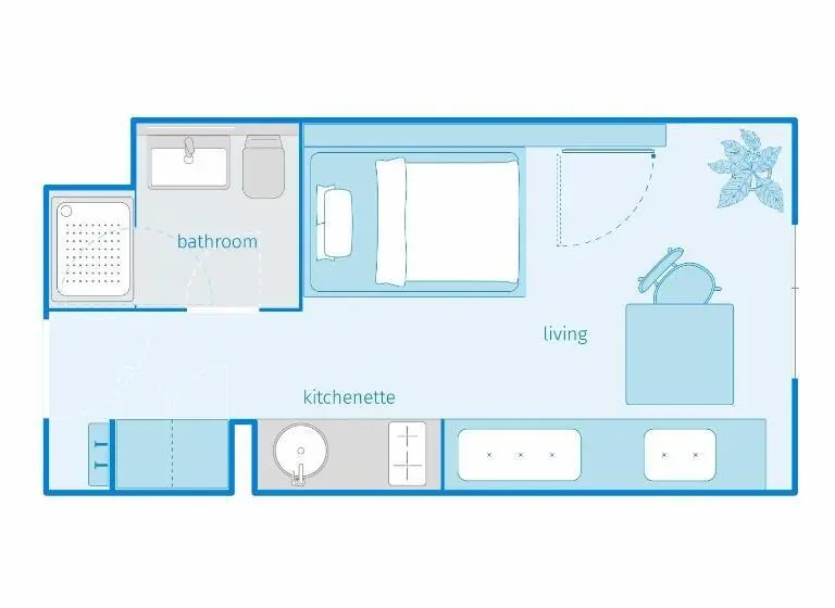 استودیوی استاندارد, Smartments Business Wien Hauptbahnhof   Serviced Apartments