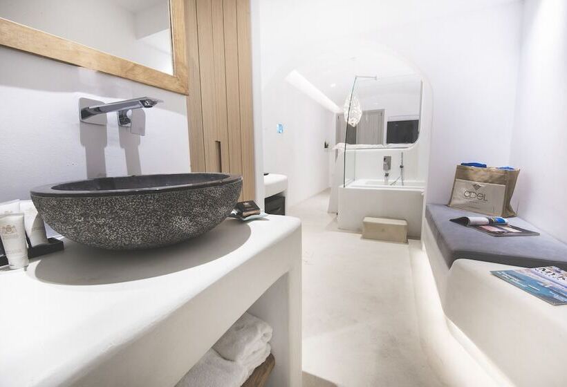套房配有游泳池, Olvos Luxury Suites Mykonos
