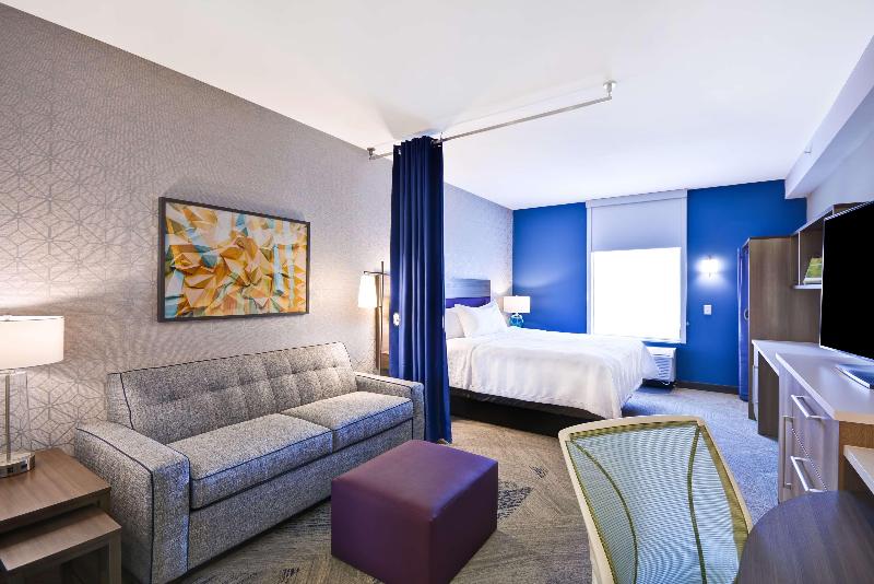 带大床的套房, Home2 Suites By Hilton Plano Richardson