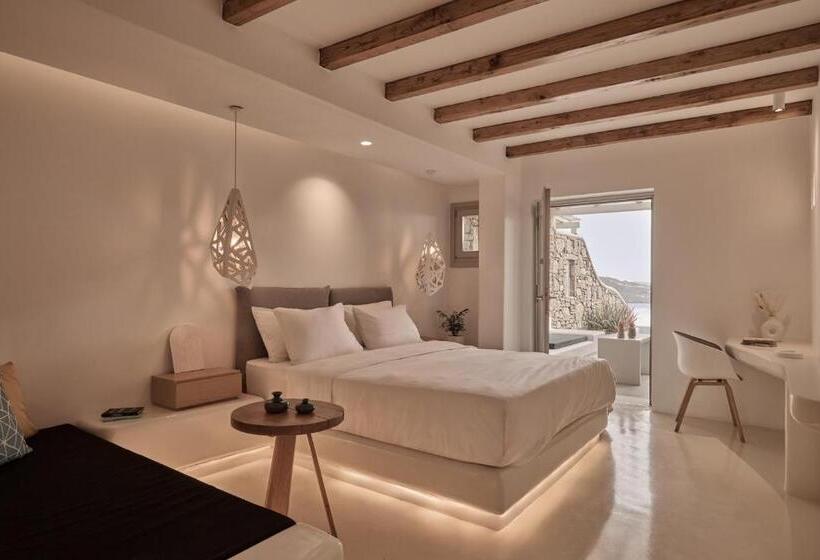 套房配有游泳池, Olvos Luxury Suites Mykonos