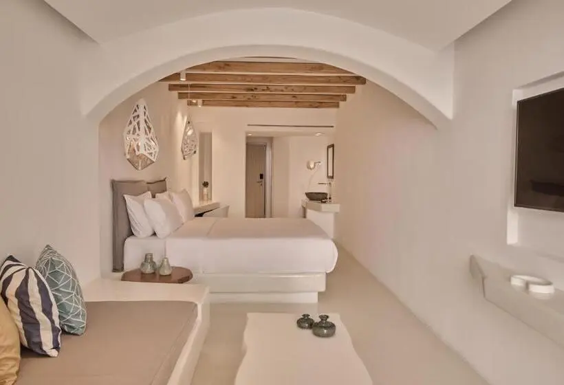 Deluxe Suite Sea View, Olvos Luxury Suites Mykonos
