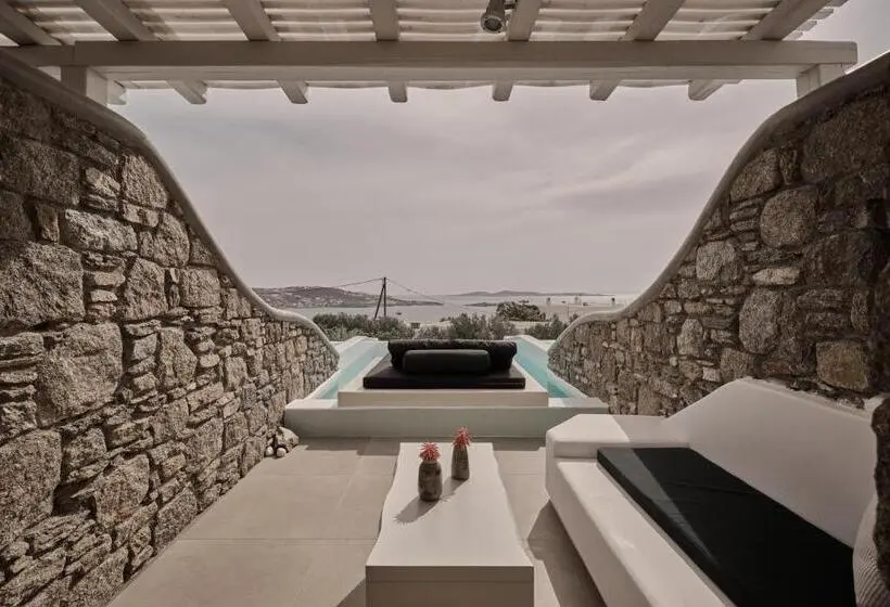 Deluxe Suite Sea View, Olvos Luxury Suites Mykonos