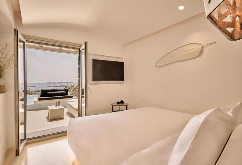 配有游泳池的小型套房, Olvos Luxury Suites Mykonos
