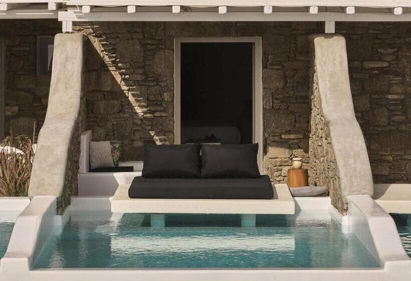 配有游泳池的小型套房, Olvos Luxury Suites Mykonos