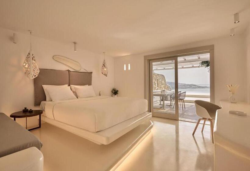 高级套房带海景, Olvos Luxury Suites Mykonos
