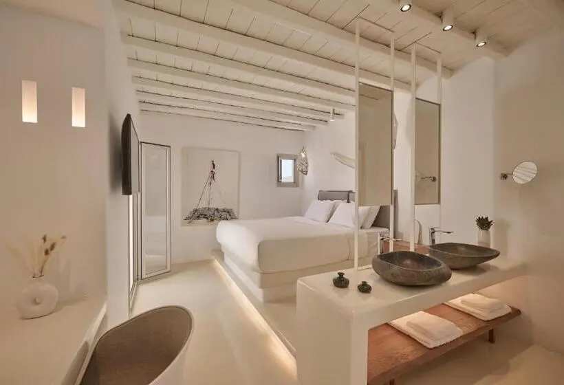 سوییت جونیور با چشم‌انداز دریا, Olvos Luxury Suites Mykonos