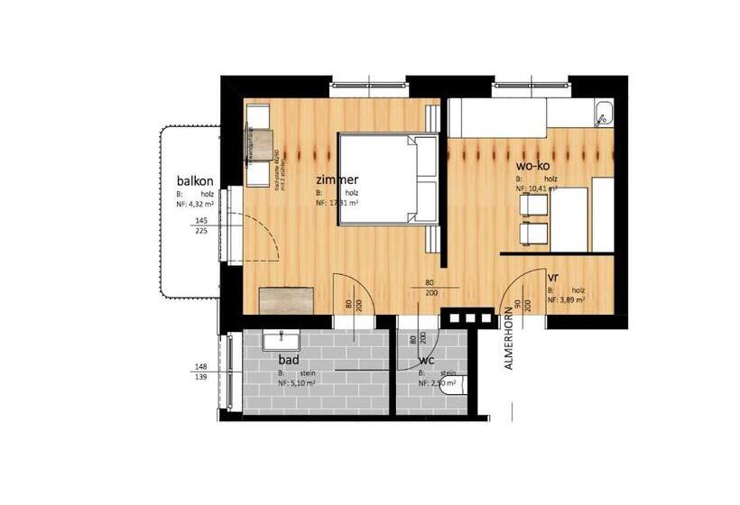 Апартаменты 1 Спальня, Zollhaus St Jakob Im Defereggental