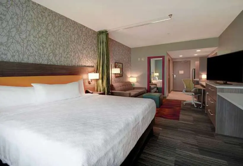 キングサイドベッドのスタンダードワンルーム, Home2 Suites By Hilton Blue Ash Cincinnati