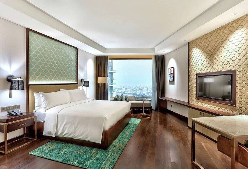 اتاق استاندارد با تخت دوبل و چشمانداز دریا, Hilton Da Nang