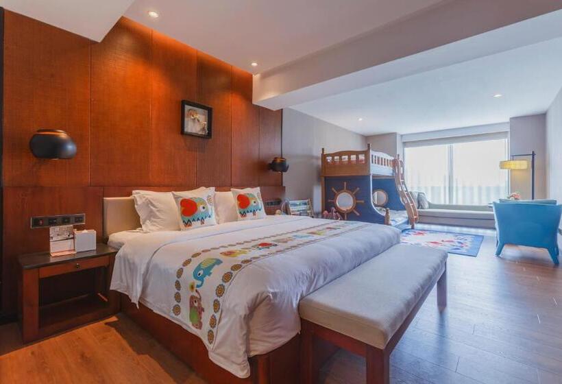 غرفة ديلوكس عائلية, Jolie Vue Boutique Guilin