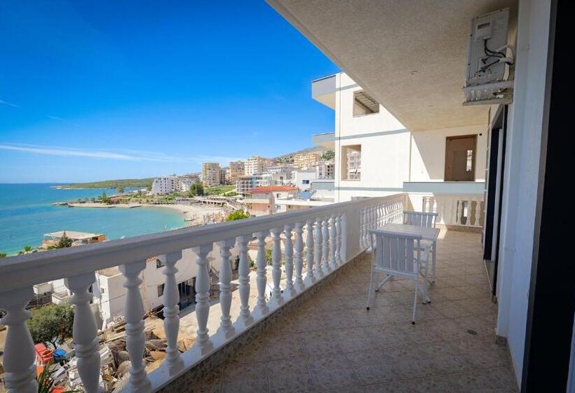 غرفة قياسية مطلّة علي البحر مزوَّدة بشُرفة, Villa Xika