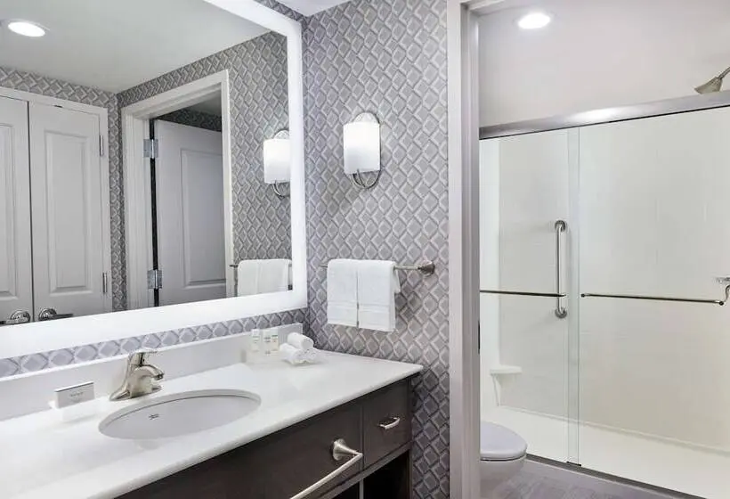ダブルベッドのスタンダードスタジオ, Homewood Suites By Hilton Teaneck Glenpointe