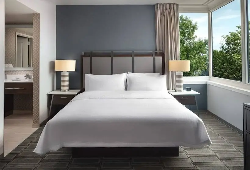 ダブルベッドのスタンダードスタジオ, Homewood Suites By Hilton Teaneck Glenpointe